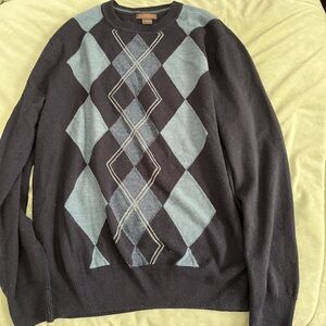 Dockers Navy and Light Blue Sweater